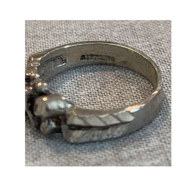 Dainty Sterling Silver Boho design ring, Vintage - Picture 3 of 5